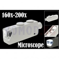 Светодиодный карманный микроскоп 160x-200x